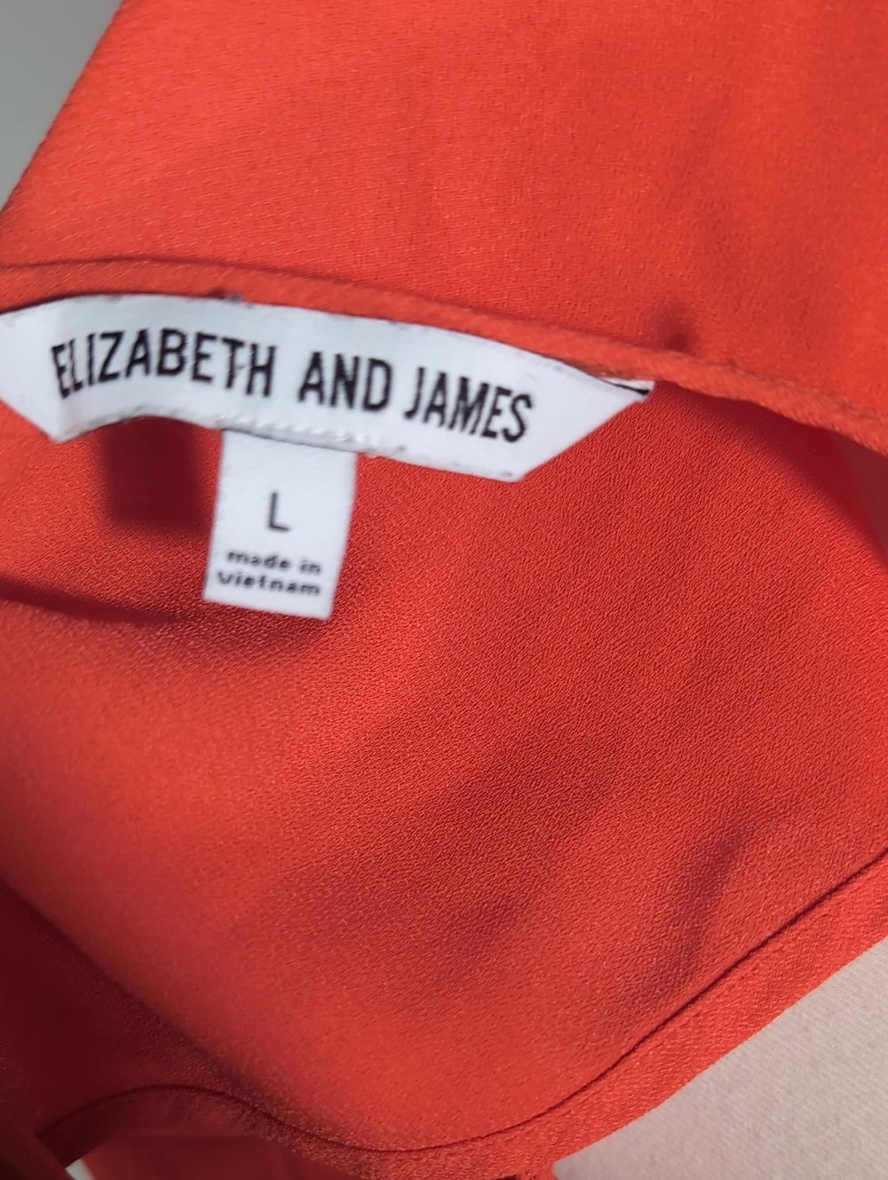Elizabeth & James orange tiered sleeveless maxi dress, Sz.L. - Picture 5 of 7